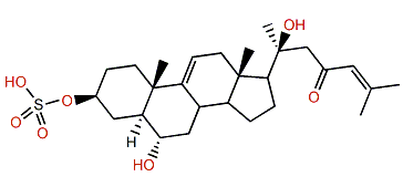5a-Cholesta-9(11),24-dien-3b,6a,20b-triol-23-one 3-sulfate